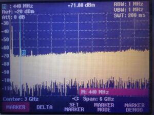 Analyse spectrale de 0 à 6 Ghz.