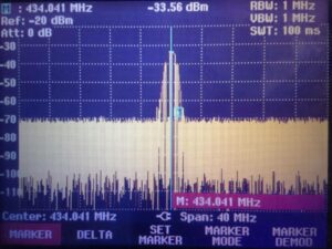 Analyse spectrale autour de la fréquence d’émission du carillon